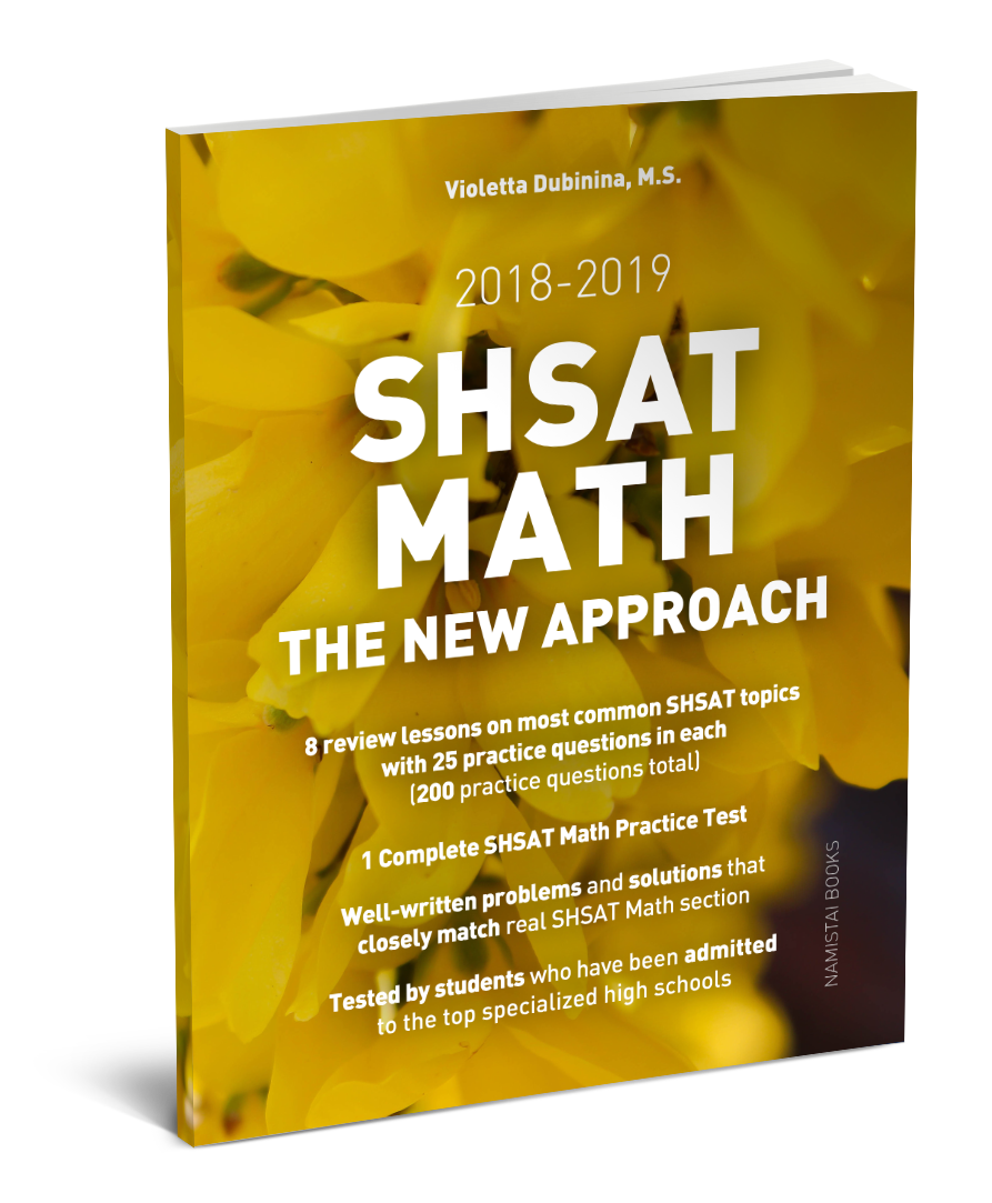 SHSAT Math: The New Approach - Book Cover